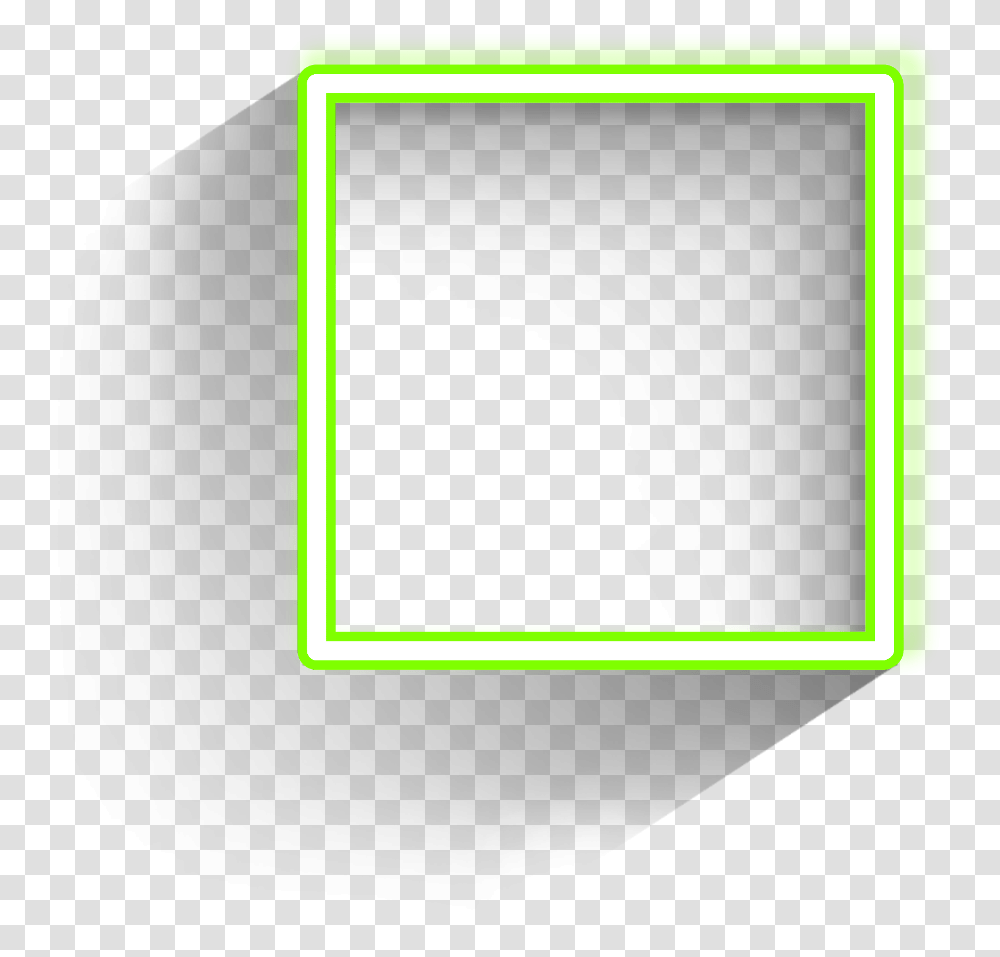 Square Freetoedit Frame Green Border Geometric Picsart Border Yellow, Tablet Computer, Electronics, Monitor Transparent Png