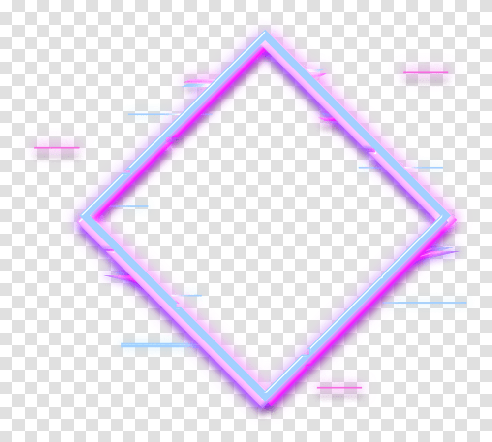 Square Glitch Border Neon Error Geometric Frame Pattern, Sink Faucet, Purple, Emblem Transparent Png
