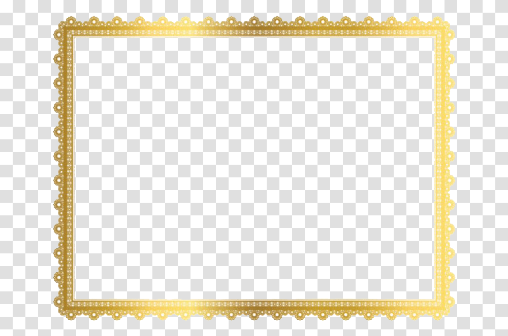 Square Golden Frame Border Clipart, Rug, Super Mario Transparent Png