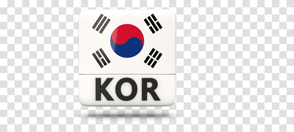 Square Icon With Iso Code South Korean Flag, Logo, Trademark, Game Transparent Png