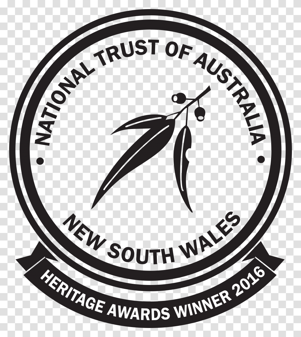 Square Image Containing Circular Logo With Gumleaf National Trust Heritage Award, Lens Cap, Electronics Transparent Png