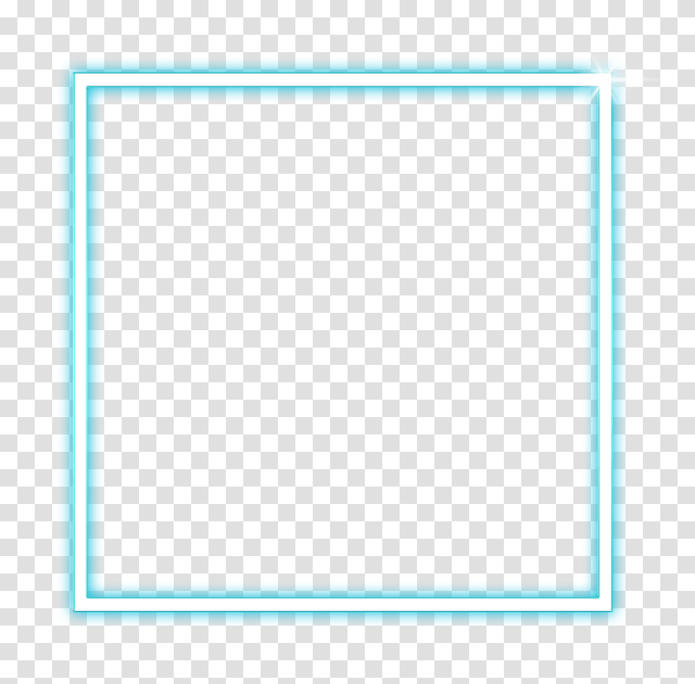 Square Lines Geometry Neon Glow Light Neoneffect Display Device, Label, Computer, Electronics Transparent Png