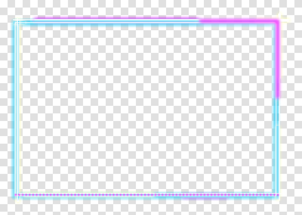 Square Neon Geometric Frame Overlay Layers Glitter, Monitor, Screen, Electronics, Display Transparent Png
