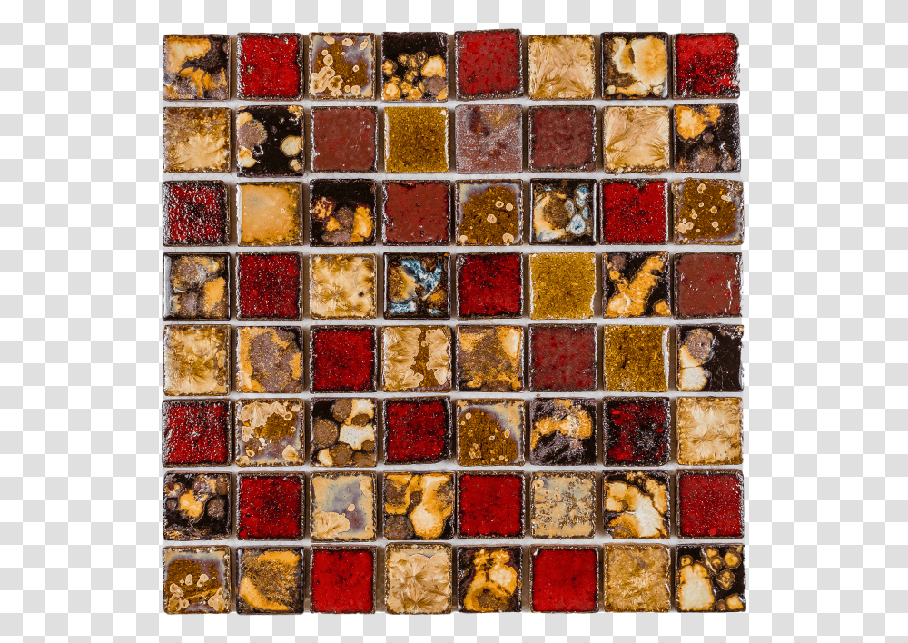 Square Pattern Red Beige Amp Brown Color Handmade Mosaic, Rug, Collage, Poster, Advertisement Transparent Png