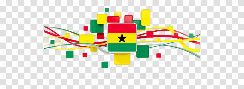 Square Pattern With Lines Illustration Of Flag Ghana 2014 Fifa World Cup Group G, Pac Man, Graphics, Art, Electronic Chip Transparent Png