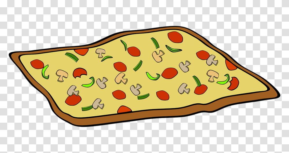Square Pizza Clipart Clipground For Pizza Clipart, Plant, Cushion, Pillow, Food Transparent Png