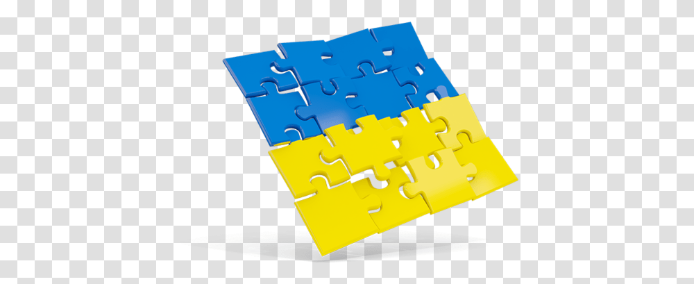 Square Puzzle Flag Ukraine Puzzle, Jigsaw Puzzle, Game, Photography Transparent Png