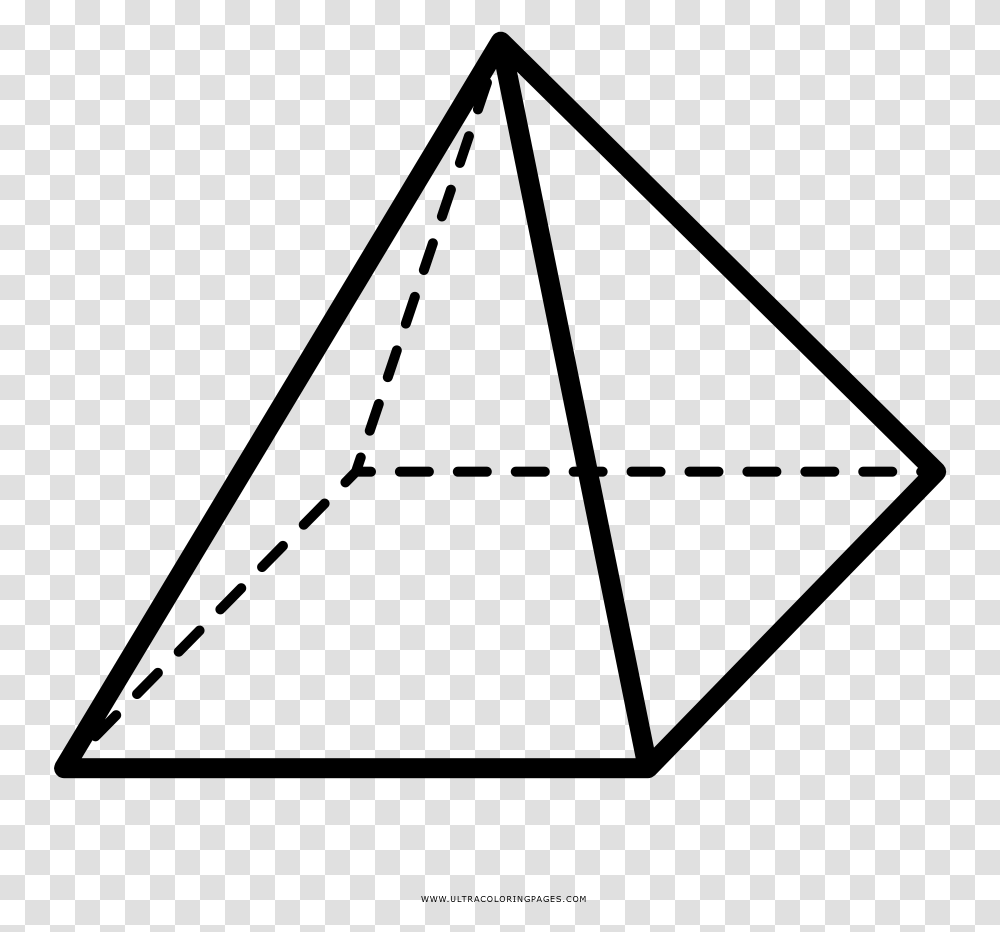 Square Pyramid Geometry Shape Drawing Pyramid Geometry, Gray, World Of Warcraft Transparent Png