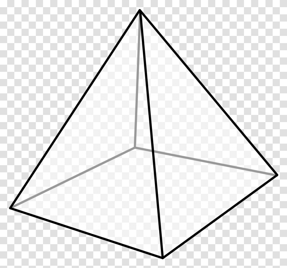 Square Pyramid Shape Edge Triangle Pyramid Geometry, Lamp, Tent, Pattern, Kite Transparent Png