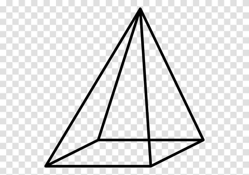 Square Pyramid Solid Geometry Cone Rectangle Square Pyramid, Triangle, Bow, Pattern, Lighting Transparent Png