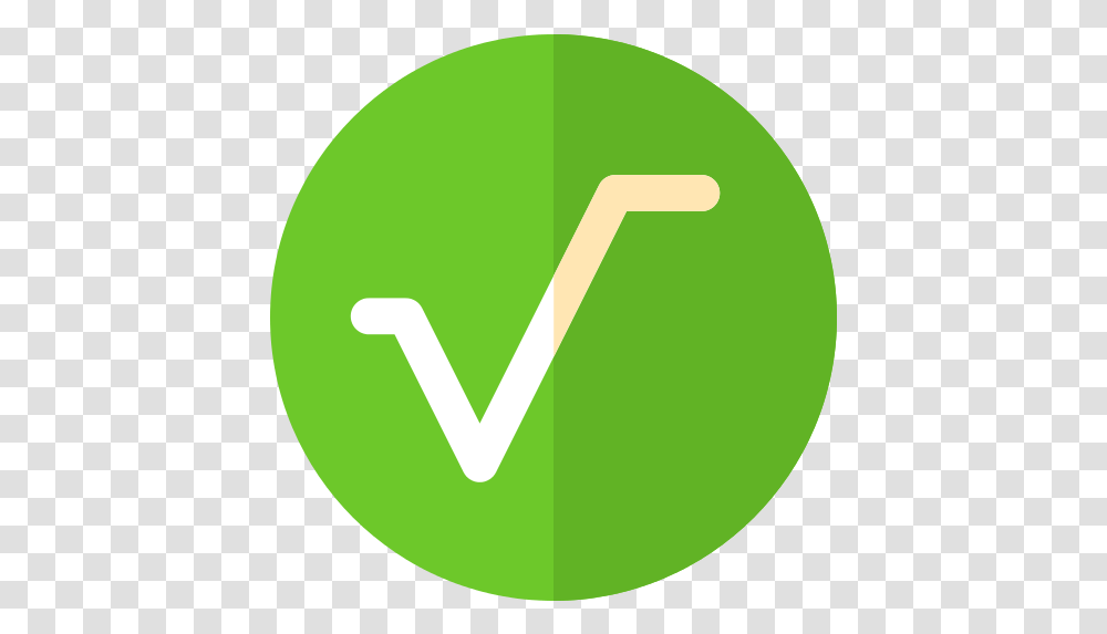 Square Root Math Icon Square Root Circle Icon, Tennis Ball, Sport, Sports, Number Transparent Png