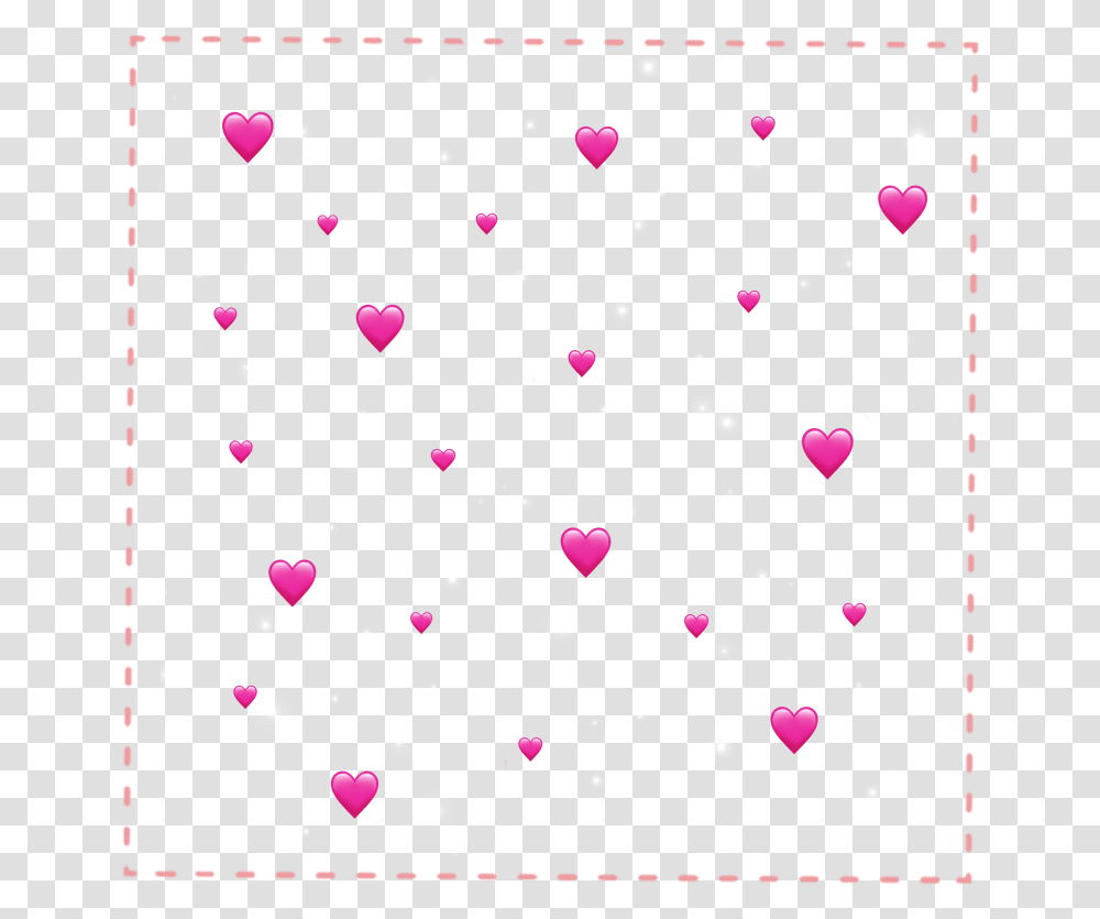 Square Squares Pink Heart Emoji Emojis Paper, Christmas Tree, Ornament, Plant, Confetti Transparent Png