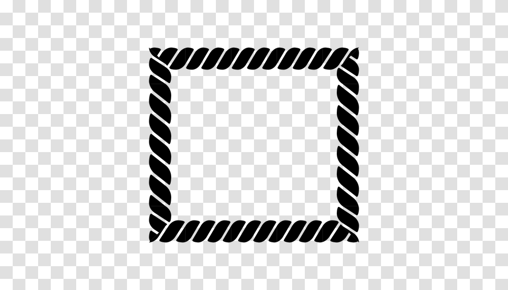 Square Twisted Rope Picture Frame, Gray, World Of Warcraft Transparent Png