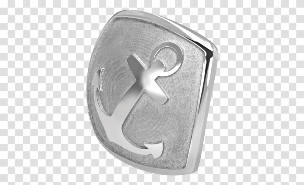 Square White Anchor Head Silver, Hook Transparent Png