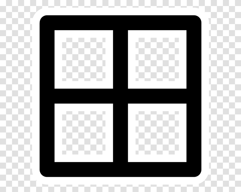 Squareanglesymmetry 4 Square White Icon, Rug, Window, Picture Window Transparent Png