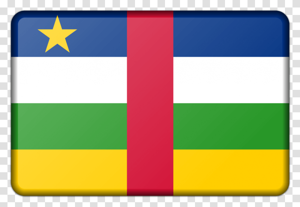 Squareareayellow Central African Republic Flag, American Flag, Star Symbol Transparent Png