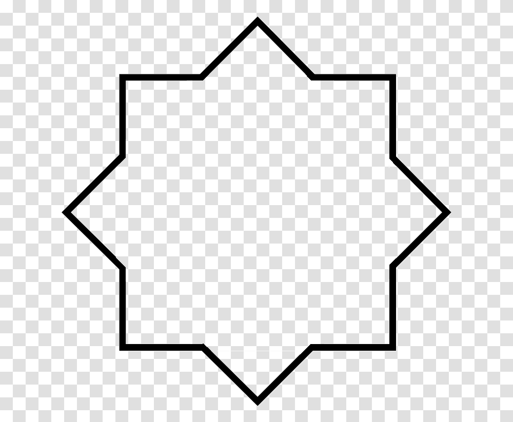 Squared Octagonal Star Line Art, Star Symbol, Logo, Patio Umbrella Transparent Png