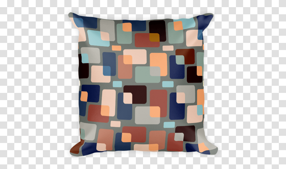 Squares Design, Pillow, Cushion Transparent Png