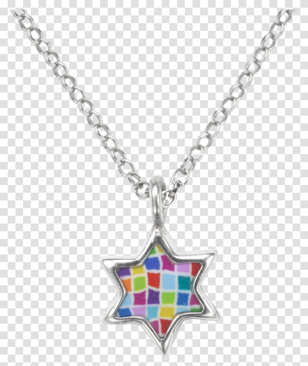 Squares In Star Of David Pendant Necklace, Jewelry, Accessories, Accessory, Locket Transparent Png
