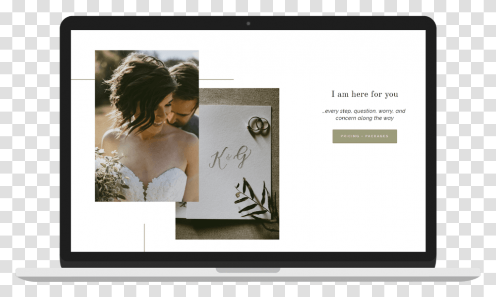 Squarespace Website Designer Wedding Photography Homepage, Person, Gown Transparent Png