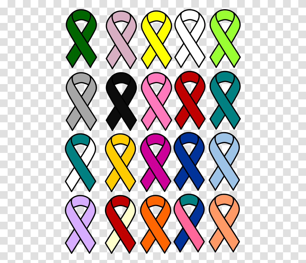 Squaresymmetryarea Ribbons For Cancer, Alphabet, Light Transparent Png