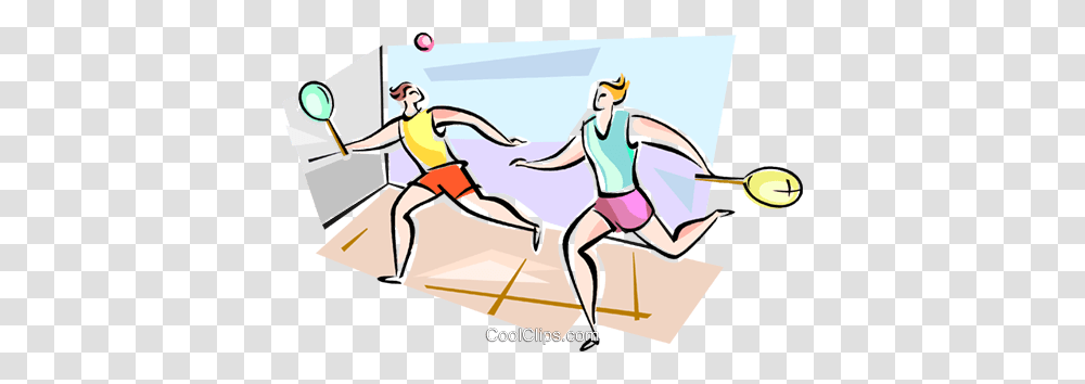 Squash Players Royalty Free Vector Clip Art Illustration, Scissors, Leisure Activities, Sport, Sports Transparent Png