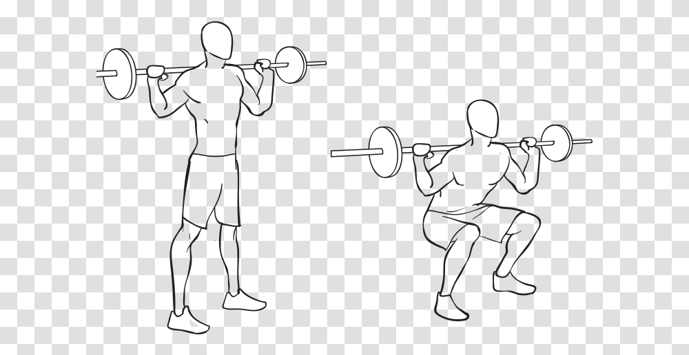 Squat Download Powerlifting, Person, Human, Working Out, Sport Transparent Png
