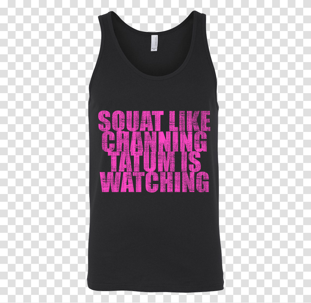 Squat Like Channing Tatum Is Watching Tank Top Tops Gone Squatchin, Book, Cushion, Pillow, Clothing Transparent Png