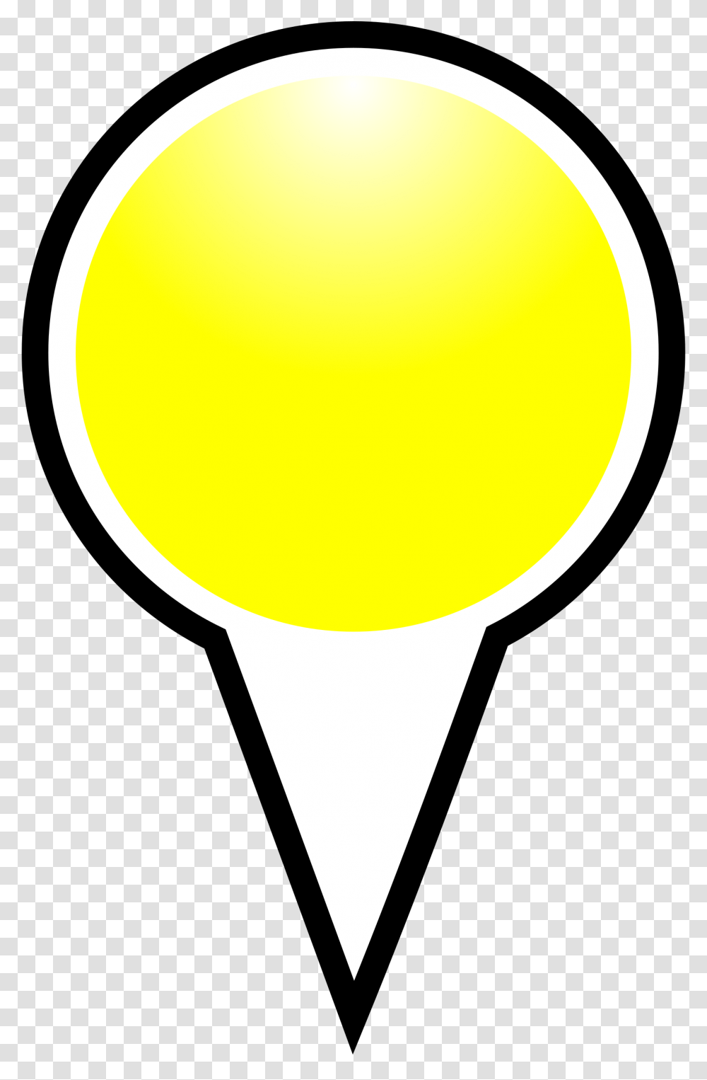 Squat Marker Yellow Icons, Balloon, Light, Lamp Transparent Png