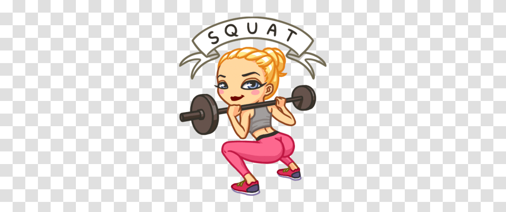 Squat, Person, Working Out, Sport, Label Transparent Png