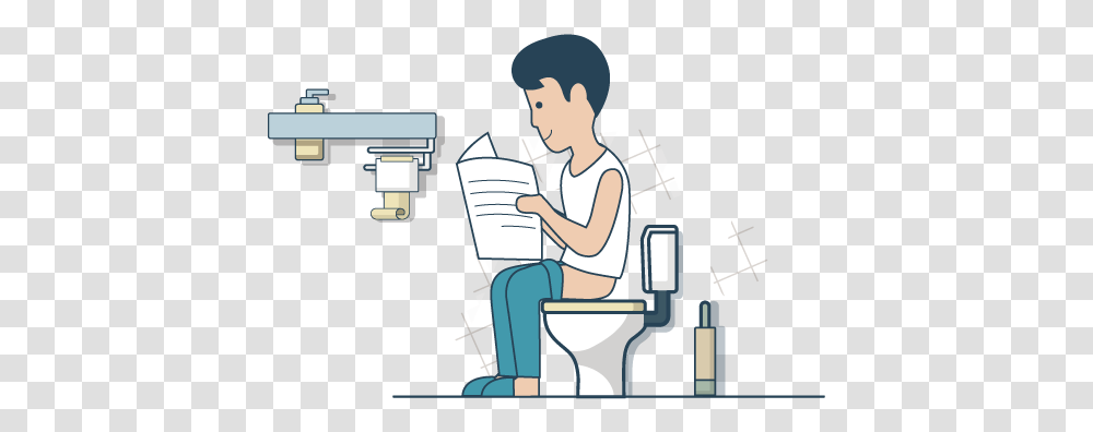 Squat Vector Cartoon Cartoon Sitting On Toilet, Person, Human, Musician, Musical Instrument Transparent Png