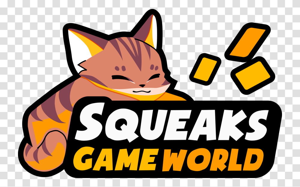 Squeaks Game World Cat Yawns, Label, Plant Transparent Png