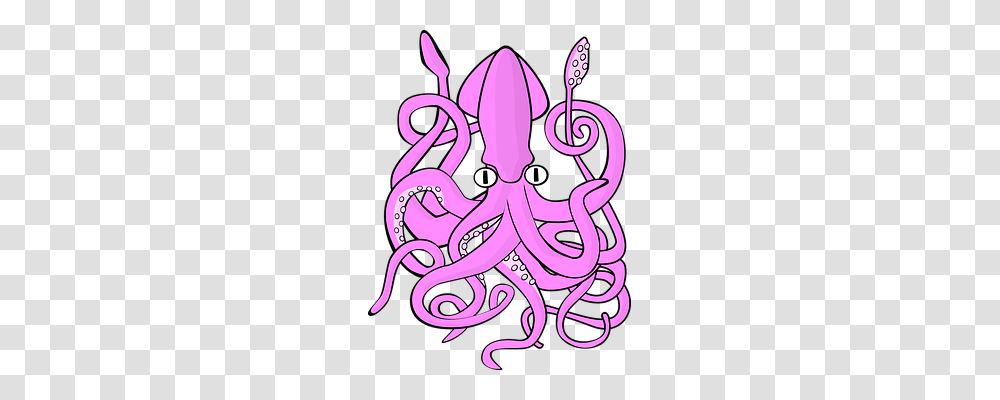 Squid Holiday, Sea Life, Animal, Octopus Transparent Png
