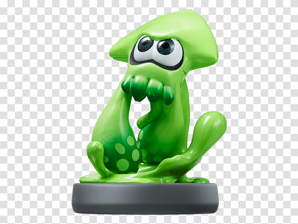 Squid Amiibo Amiibo Splatoon Wii U, Toy, Green, Figurine, Plant Transparent Png