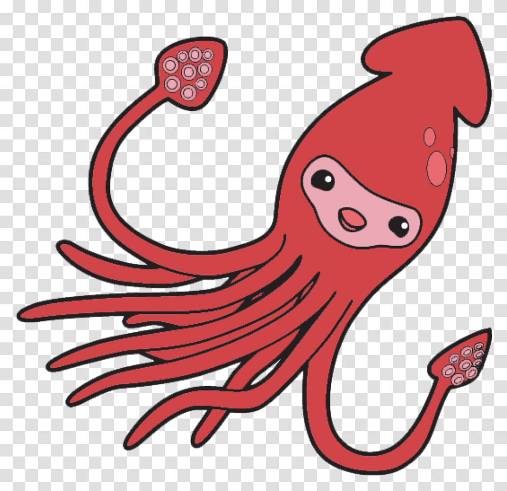 Squid Clip Art Free Clipart Images Cute Squid Background, Sea Life, Animal, Octopus, Invertebrate Transparent Png