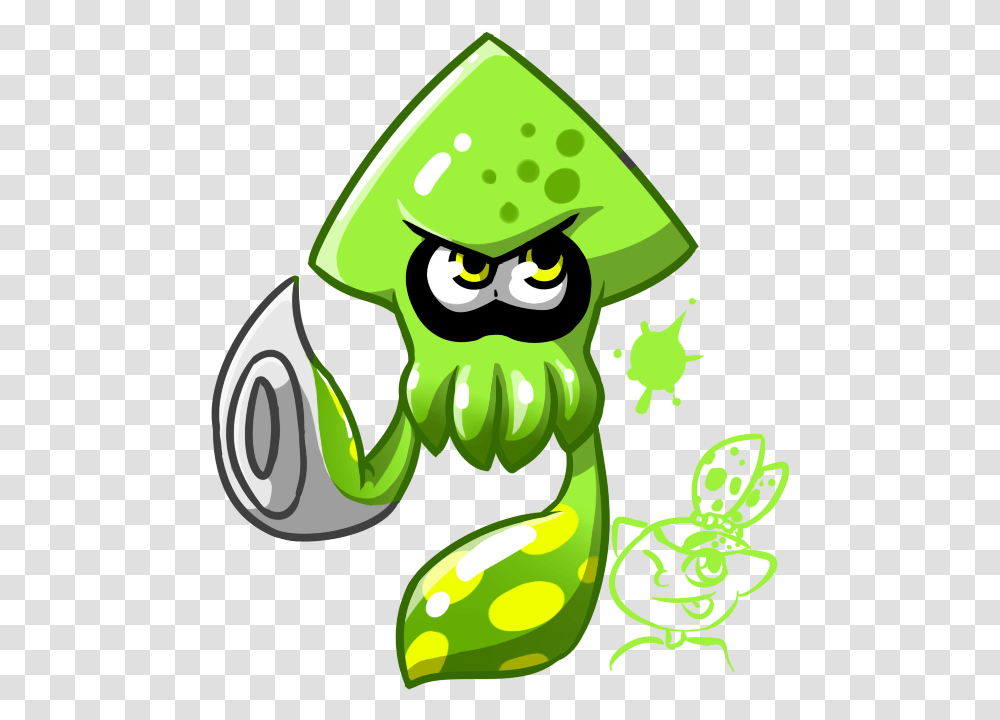 Squid Clipart Splatoon Anime Splatoon 2 Squid, Green, Plant, Ball Transparent Png