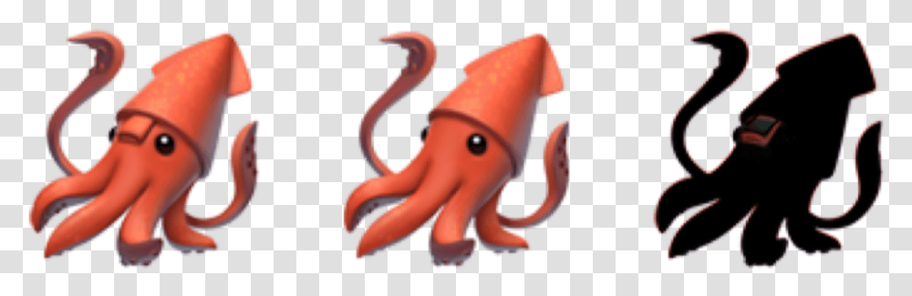 Squid Emoji Ios, Sea Life, Animal, Food, Seafood Transparent Png
