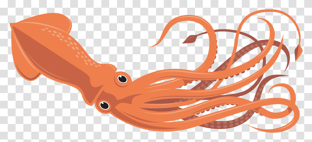 Squid Girl Squid Clipart, Seafood, Sea Life, Animal, Scissors Transparent Png