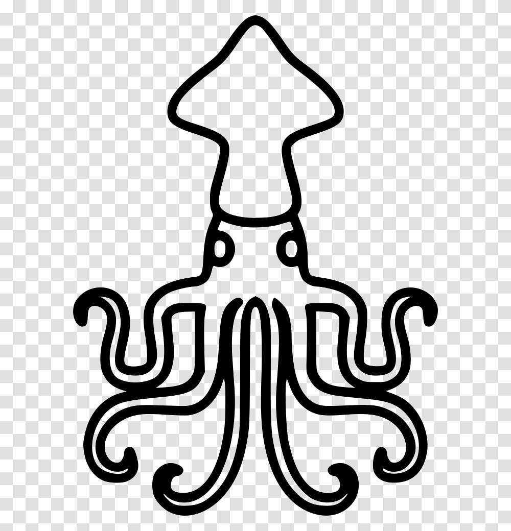 Squid Icon Free Download, Label, Sticker, Stencil Transparent Png