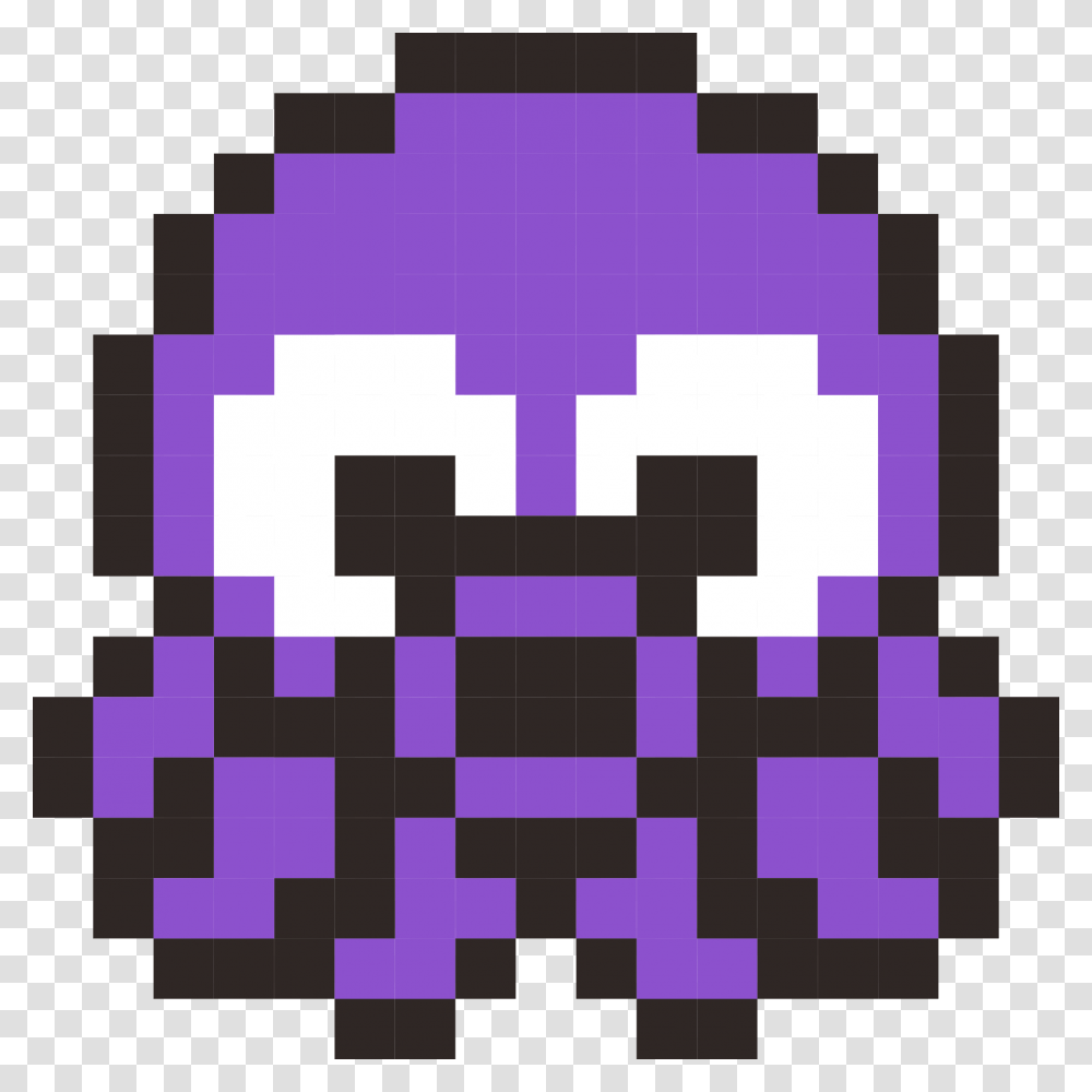 Squid Minecraft Pixel Art, Rug, Pac Man, Purple Transparent Png