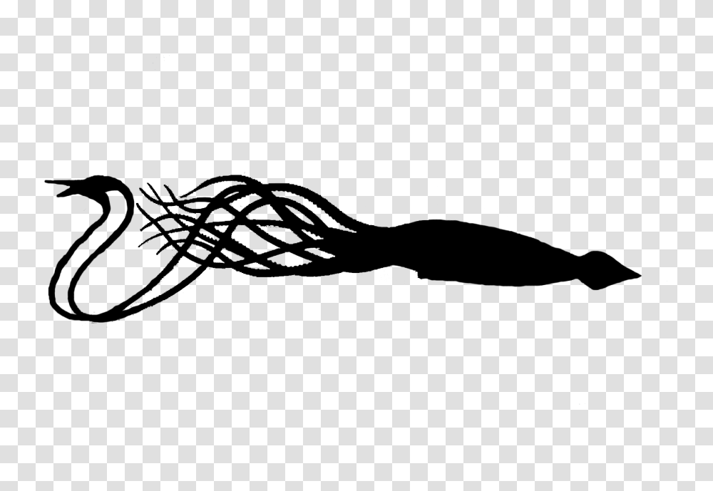 Squid Silhouette Silhouette Cameo Giant Squid, Leisure Activities, Gun, Weapon Transparent Png