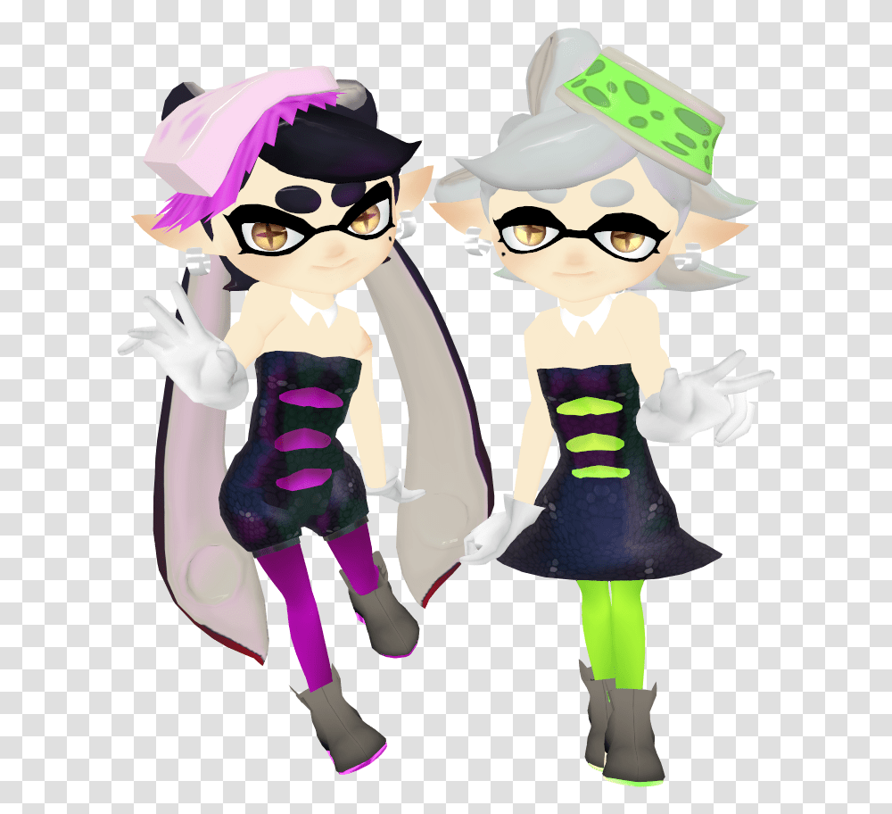 Squid Sisters Amp Pass Squid Sisters Model Mmd, Person, Sunglasses Transparent Png