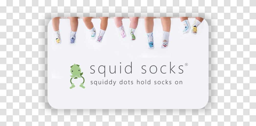 Squid Socks Gift Card For Baby Socks Frog, Manicure, Nail, Person Transparent Png