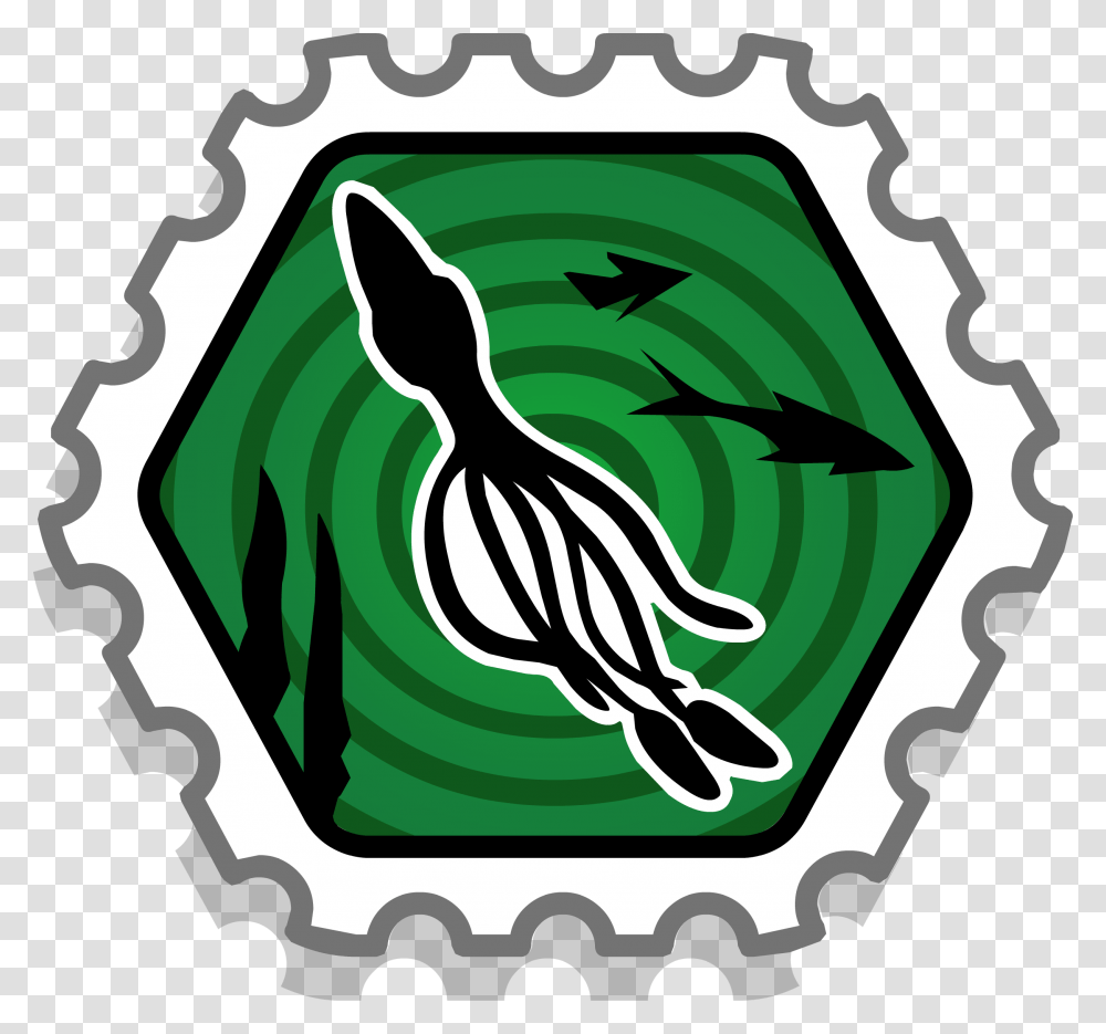 Squid Spotter Stamp Club Penguin Wiki Fandom Powered, Label, Logo Transparent Png