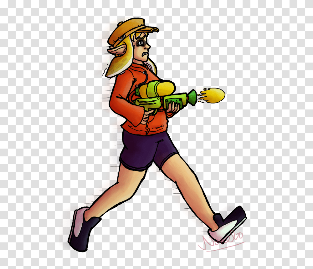 Squidsona, Person, Water Gun, Toy Transparent Png
