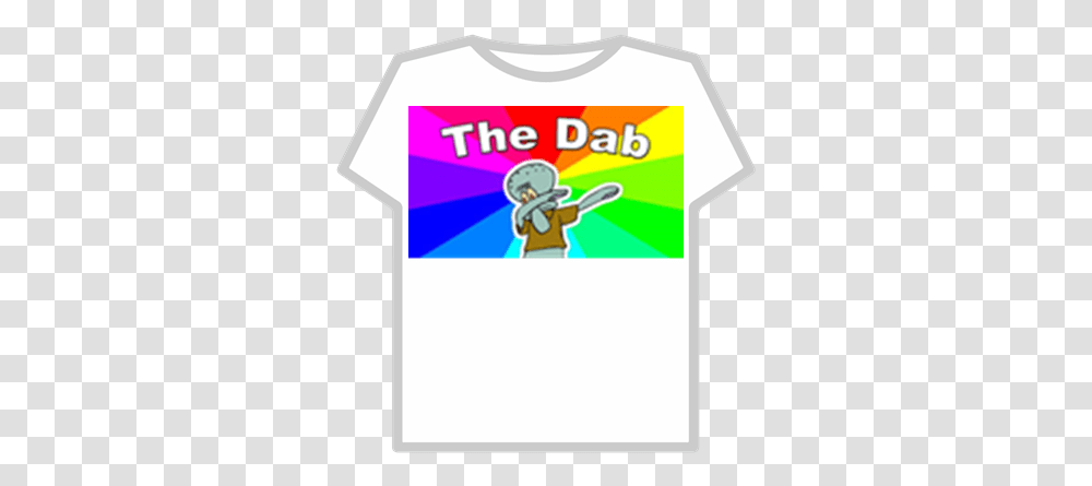 Squidward Dab Roblox Dab, Clothing, Apparel, Shirt, T-Shirt Transparent Png