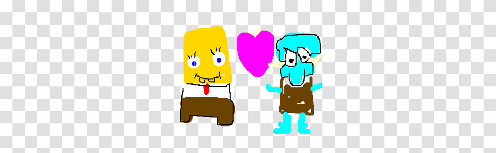 Squidward Fall In Love With Spongebob, Heart, Doodle Transparent Png