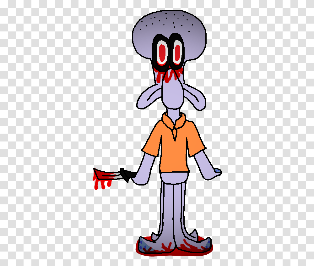 Squidward Suicide Banner Free Squidward Head, Person, Human, People, Hand Transparent Png