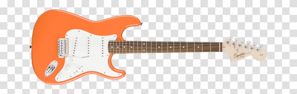 Squier Affinity Stratocaster Competition Orange, Guitar, Leisure Activities, Musical Instrument, Bass Guitar Transparent Png