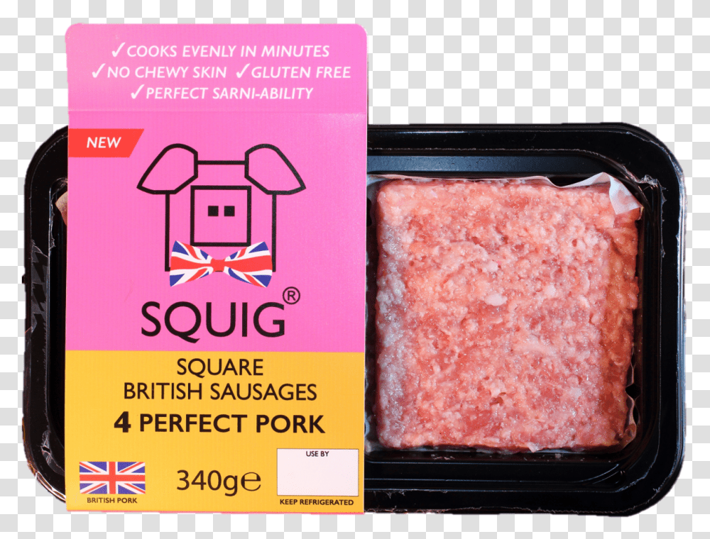 Squig Is The New British Square Sausage Squig Square Sausage, Food, Plant, Bread, Produce Transparent Png